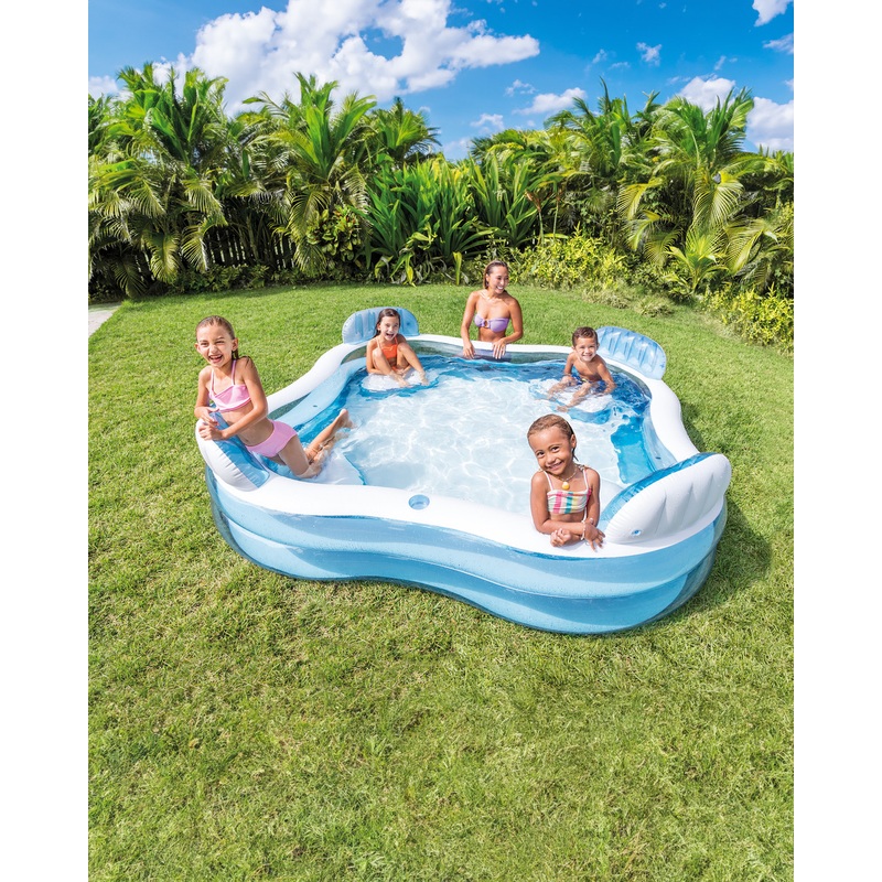 Swim Center Square Inflatable Family Lounge Pool