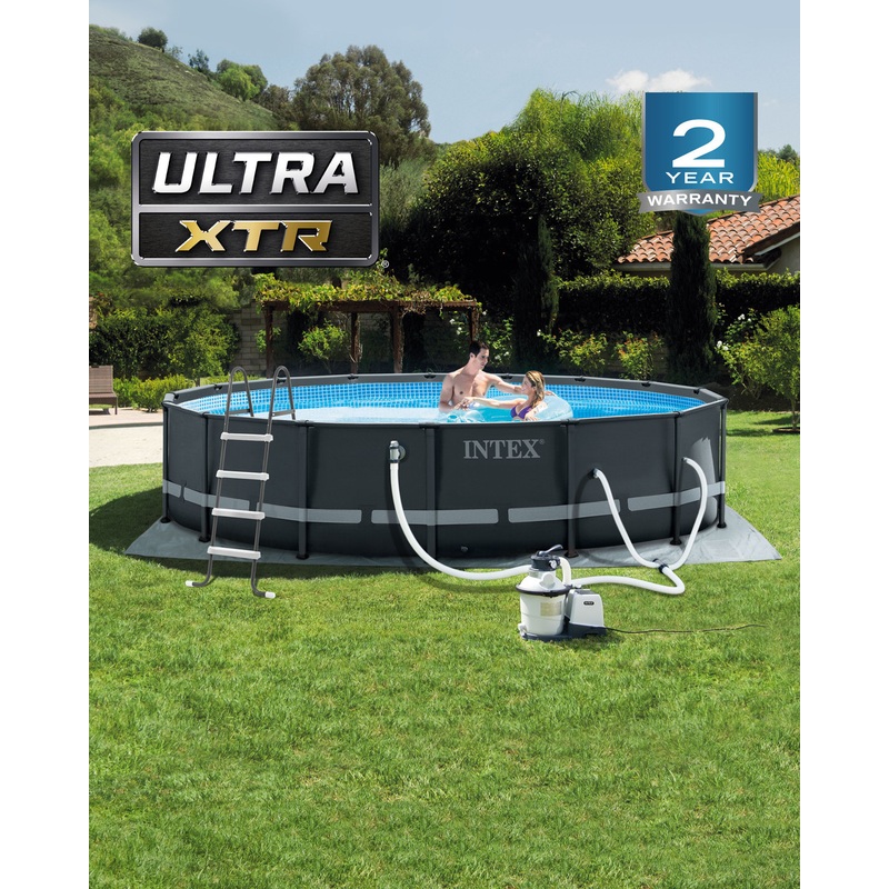 Ultra XTR Frame Above Ground Pool w/ Sand Filter Pump - 16' x 48"