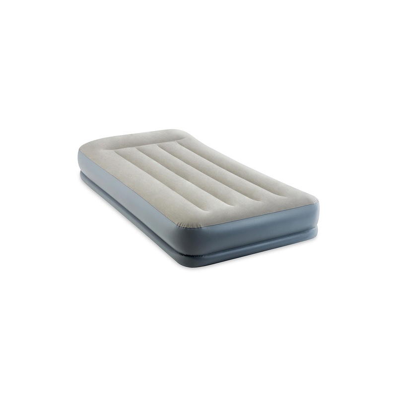 Dura-Beam Standard Pillow Rest Air Mattress 12" Twin w/ Built-In Electric Pump