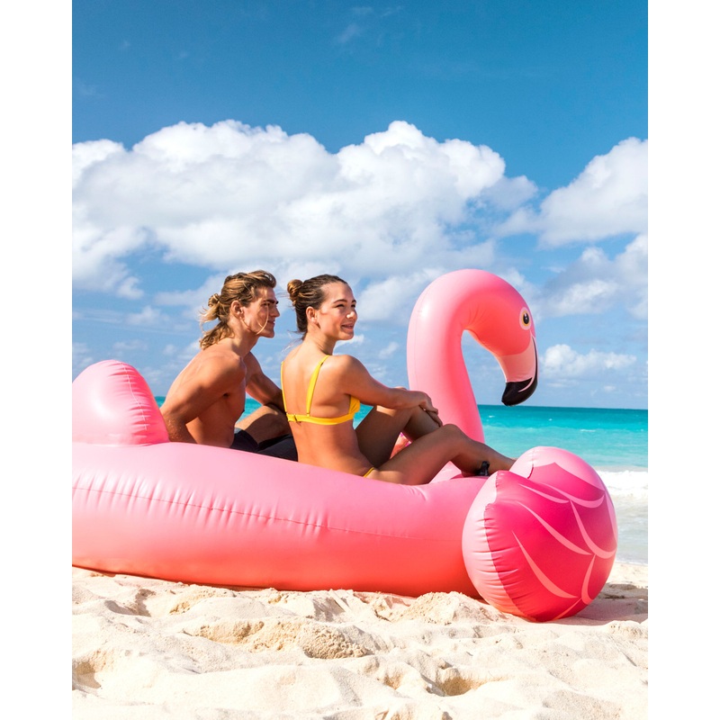 Mega Flamingo Inflatable Pool Island Float