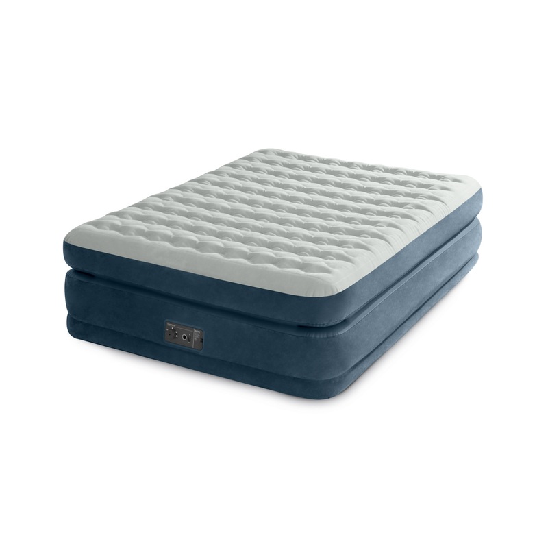 Dura-Beam Control Comfort Air Mattress Queen w/ Built-In Pump