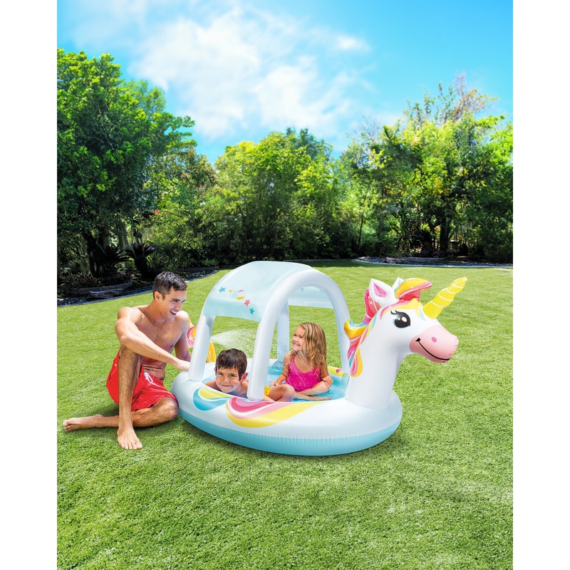 Unicorn Inflatable Spray Kiddie Pool
