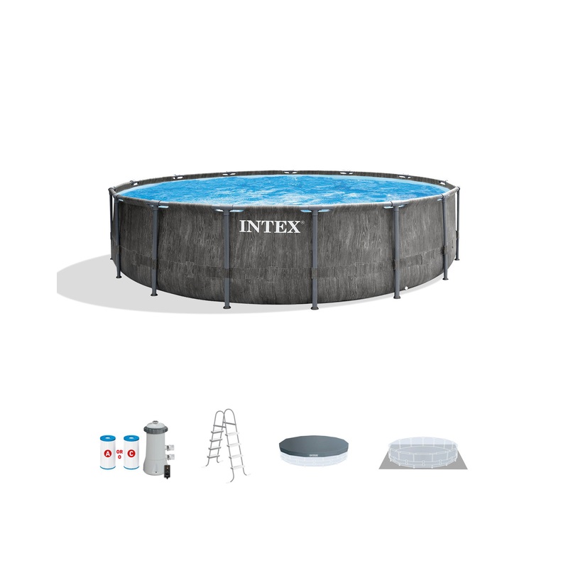 Greywood Prism Frame 15' x 48" Above Ground Pool Set