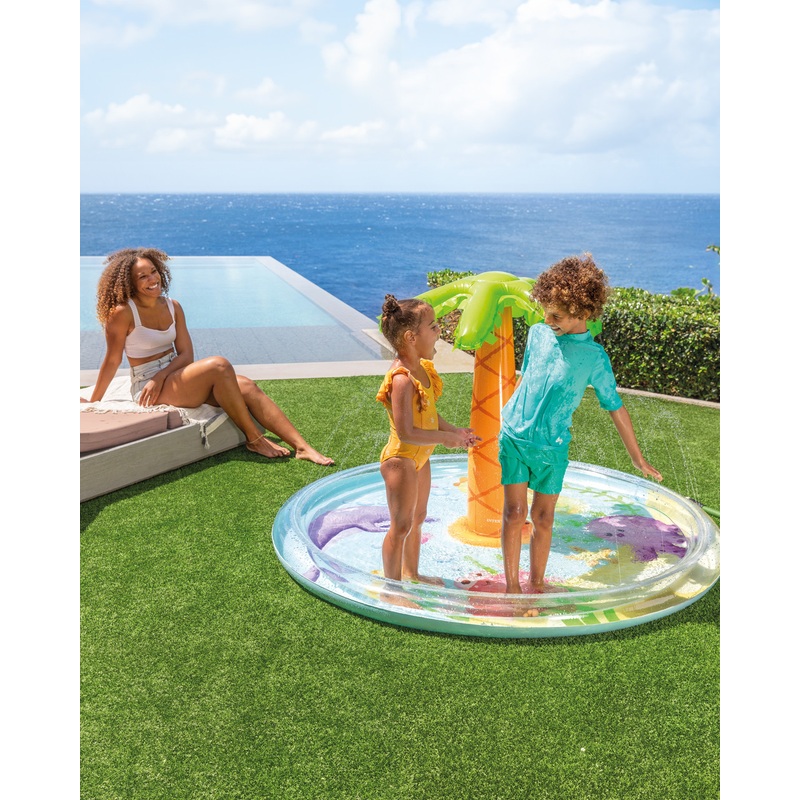 Palm Tree Spray Kiddie Pool