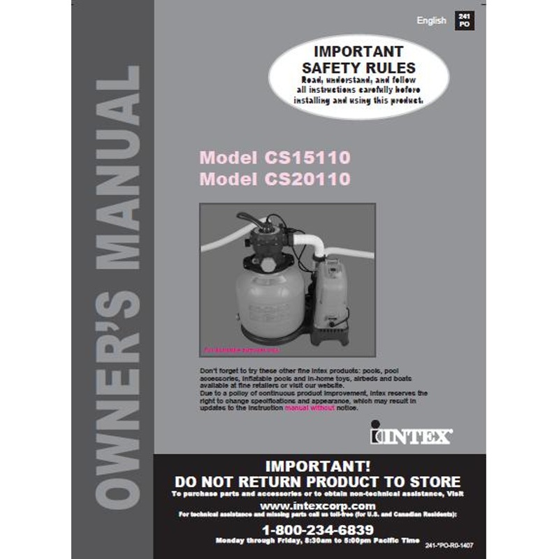 11762, #241po Manual For 12