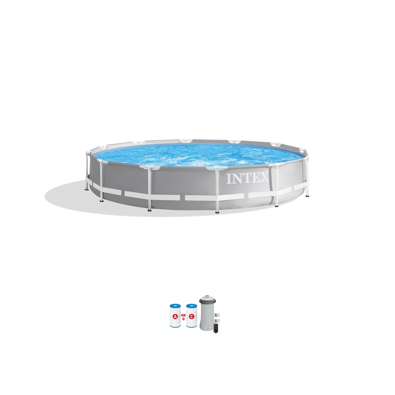 Prism Frame 12' x 30" Above Ground Pool w/ Filter Pump
