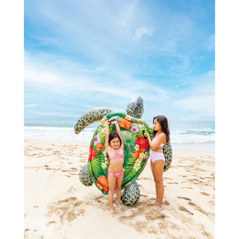 Realistic Sea Turtle Ride-On Inflatable Pool Float