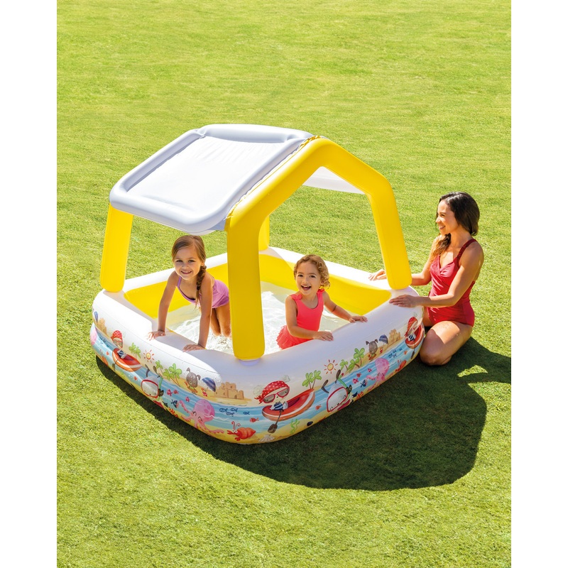 Sun Shade Inflatable Kiddie Pool